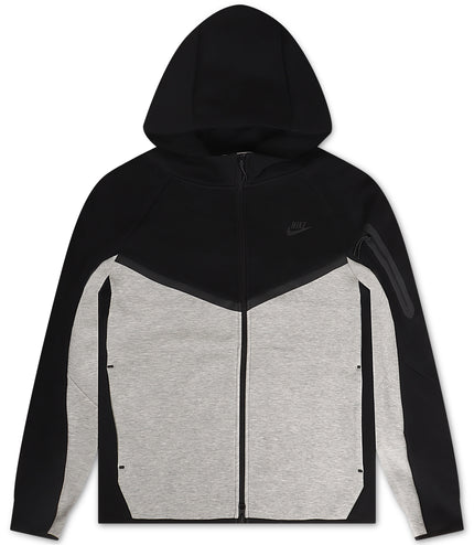 Nike Mens Tech Full Zip Windrunner Hoodie - Dark Grey/Black