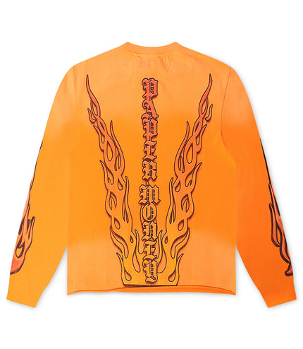 Paper Money Hellride Long Sleeve - Orange