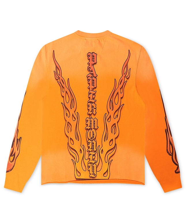 Paper Money Hellride Long Sleeve - Orange