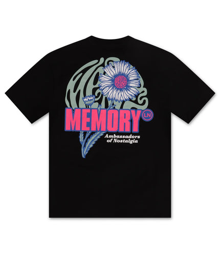 Memory Lane Full Bloom Tee - Black - Denim Exchange 