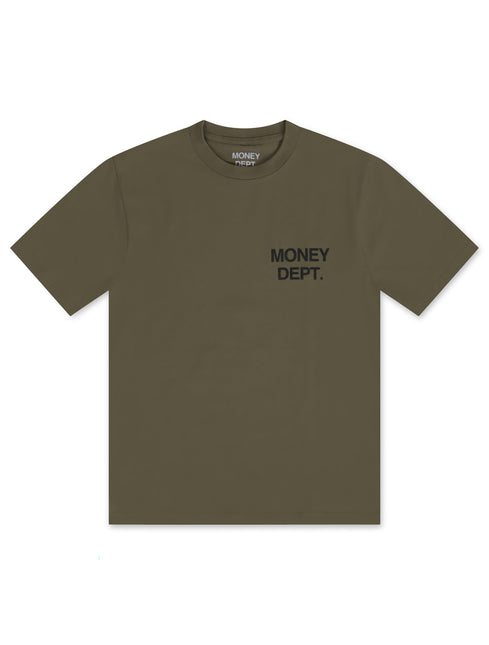 Money Dept. Los Angeles Heavyweight Tee - Olive/Black - Denim Exchange 