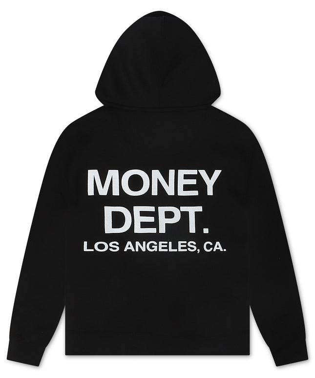 Money Dept. Print Hoodie - Black/White