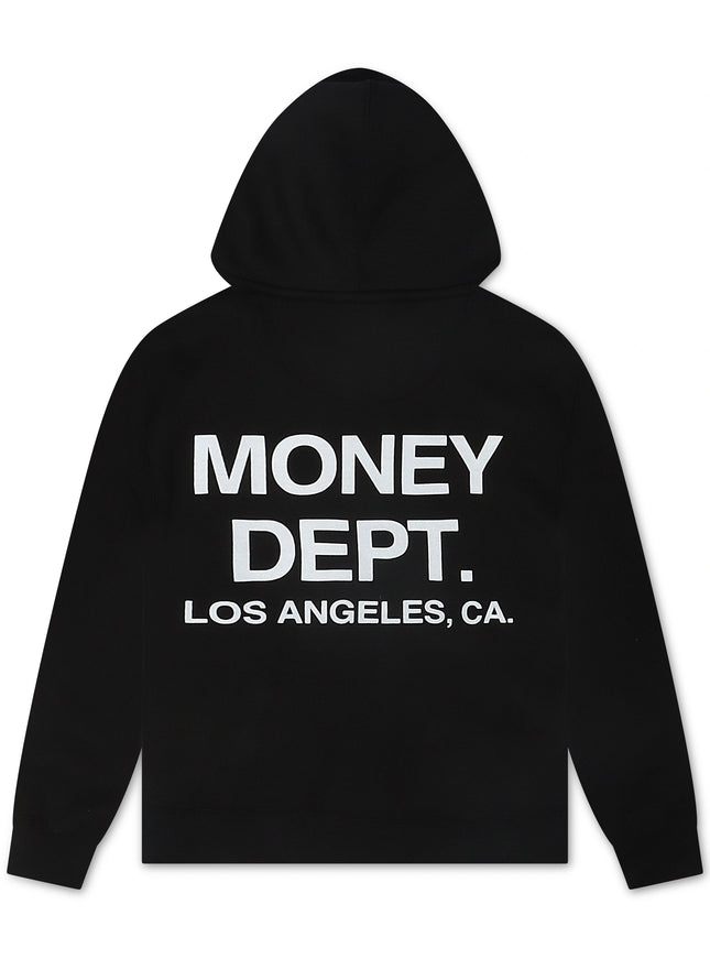 Money Dept. Print Hoodie - Black/White