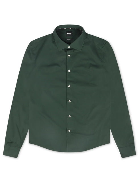 Hugo Boss Hank Button-Up Long Sleeve - Green