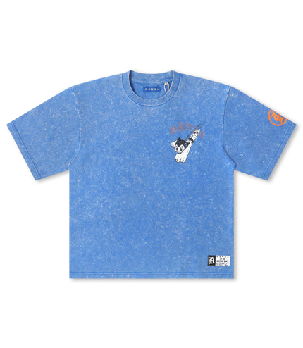 Rebel Denim Astro Boy Cropped Tee - Royal