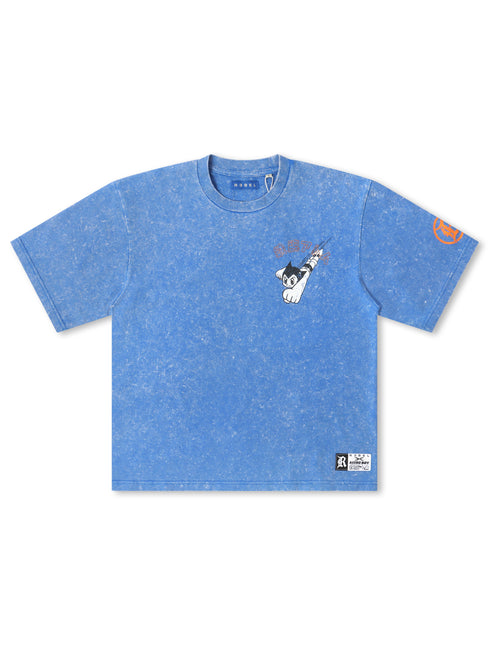 Rebel Denim Astro Boy Cropped Tee - Royal - Denim Exchange