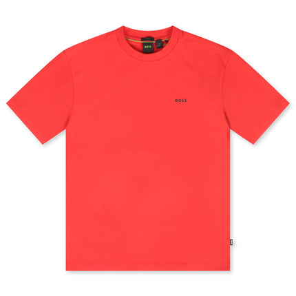Boss Green Contrast Logo Tee - Open Red