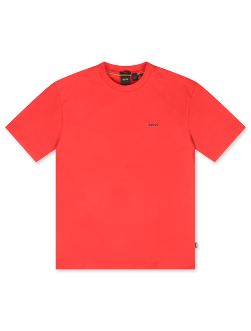 Boss Green Contrast Logo Tee - Open Red