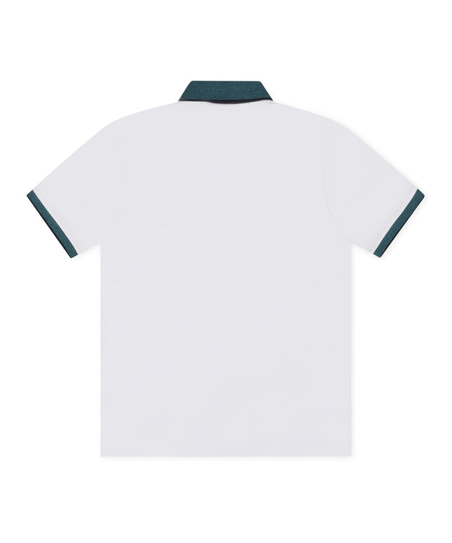 PSYCHO BUNNY MONTEBELLO PIQUE POLO - WHITE PSYCHO BUNNY