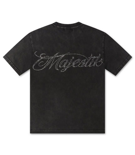 Majestik Keep it Movin Garment Dyed Tee - Black