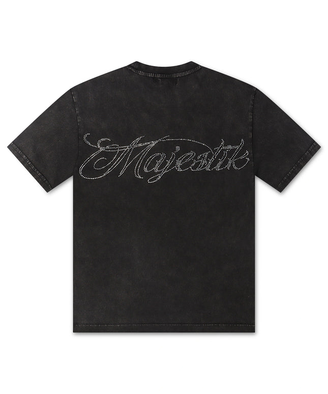 Majestik Keep it Movin Garment Dyed Tee - Black