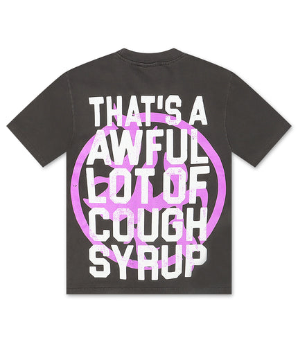Lost Hills x ALOCS Cough Syrup Tee - Charcoal/Purple