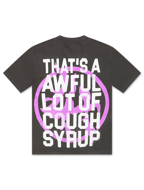 Lost Hills x ALOCS Cough Syrup Tee - Charcoal/Purple