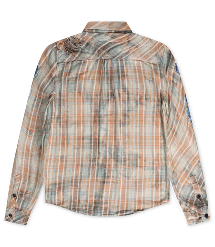 Smugglers Moon Button Up Woven Top - Plaid