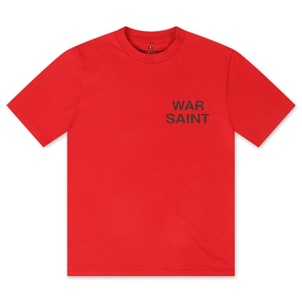 Warsaint LA Script Tee - Red/Black
