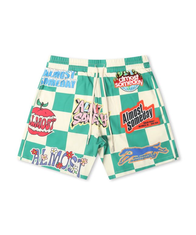 Almost Someday Hendrix Shorts - Green