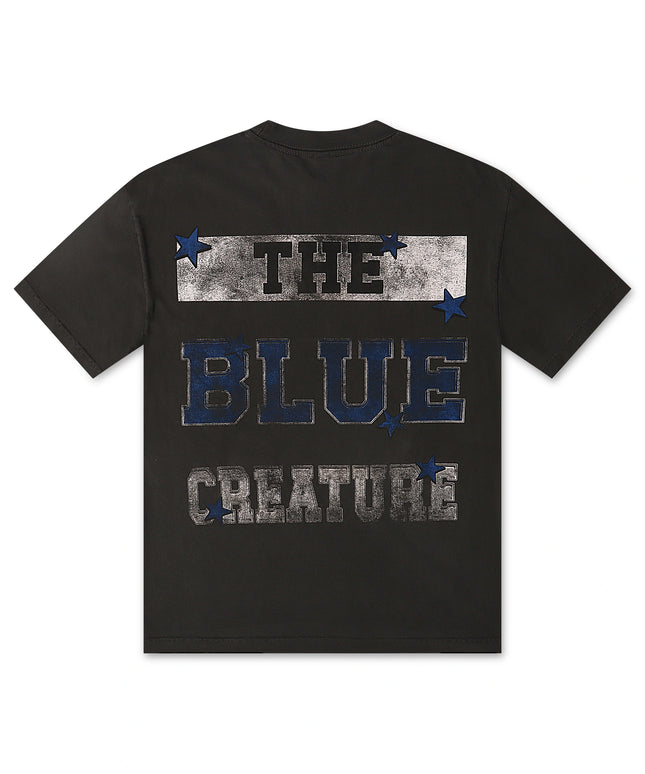 Stargazing Vulture Tee - Charcoal