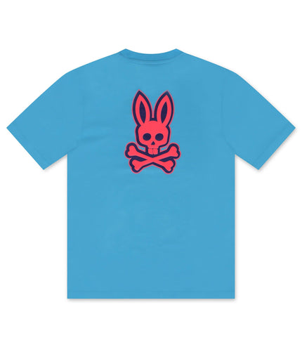 PSYCHO BUNNY SLOAN BACK GRAPHIC TEE - AQUARIUS PSYCHO BUNNY