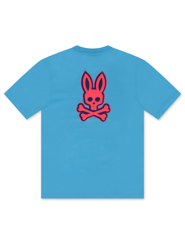 PSYCHO BUNNY SLOAN BACK GRAPHIC TEE - AQUARIUS PSYCHO BUNNY