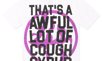 Lost Hills x ALOCS Cough Syrup Tee - White/Purple