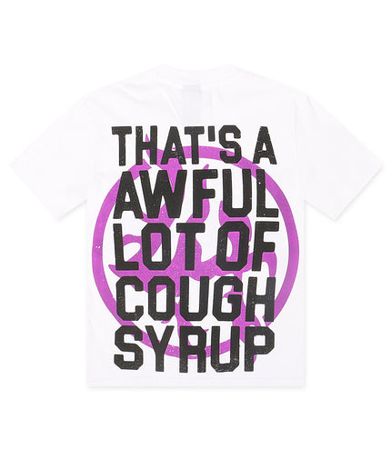 Lost Hills x ALOCS Cough Syrup Tee - White/Purple
