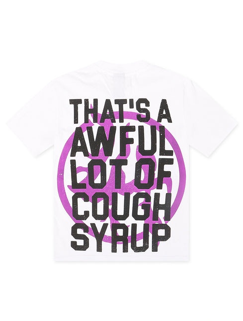 Lost Hills x ALOCS Cough Syrup Tee - White/Purple
