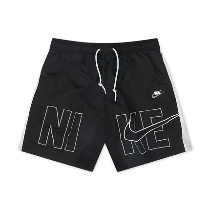 Nike MENS M NK CLUB SPORT SHORT BLOCK3 BLACK/PURE PLATINUM/WHITE