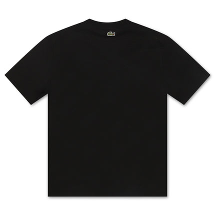 Lacoste Classic Fit Cotton Print Jersey Tee - Black