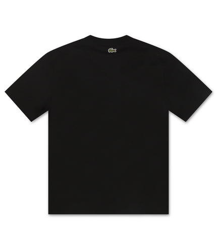 Lacoste Classic Fit Cotton Print Jersey Tee - Black
