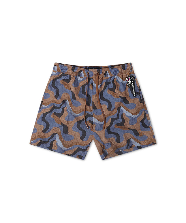 Psycho Bunny Dante Swim Trunks - Brown