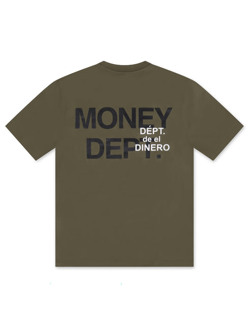 Money Dept. Dept De El Dinero Tee - Olive/Black - Denim Exchange 