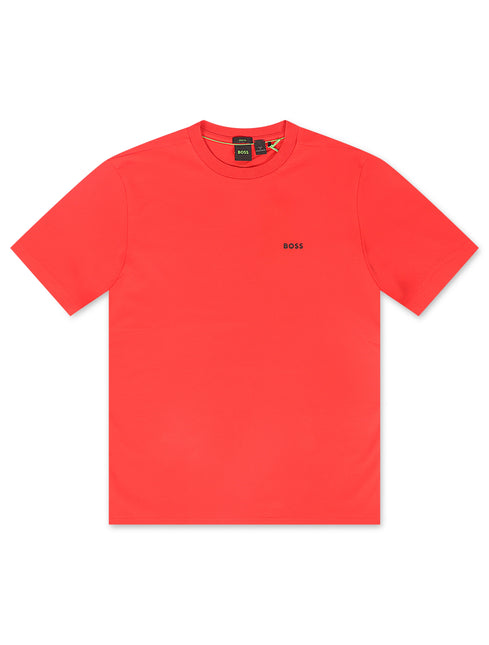 Boss Green Contrast Logo Tee - Red
