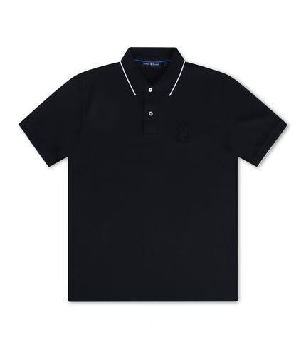 Psycho Bunny Kingston Pique Polo - Navy