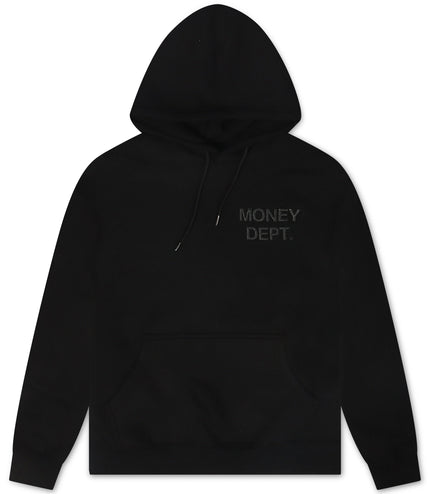 Money Dept. Rhinestone Hoodie - Black