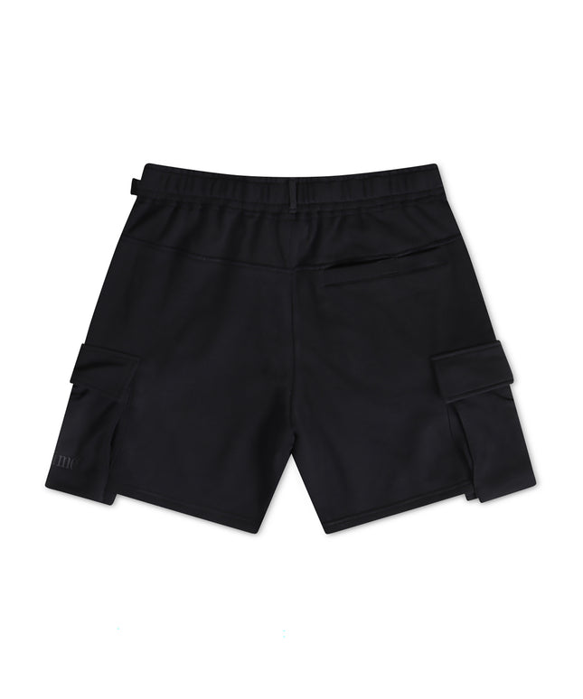 Apastime Vacation in Portugal French Terry Belted Shorts - Black - Denim Exchange USA