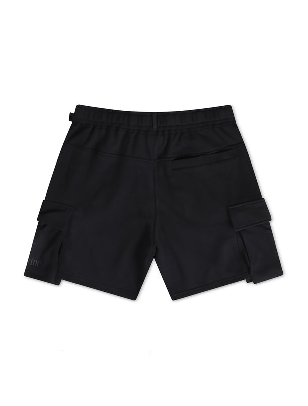 Apastime Vacation in Portugal French Terry Belted Shorts - Black - Denim Exchange USA