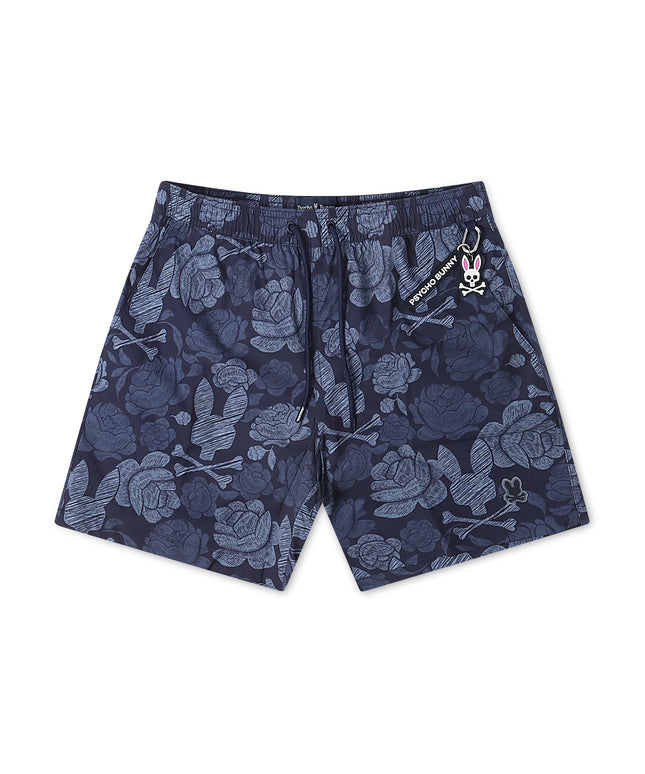 Psycho Bunny Rowen Swim Trunks - Blue