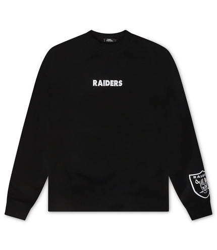 Pro Standard Raiders Wingspan Drop Shoulder Crewneck - Black