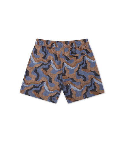 Psycho Bunny Dante Swim Trunks - Brown
