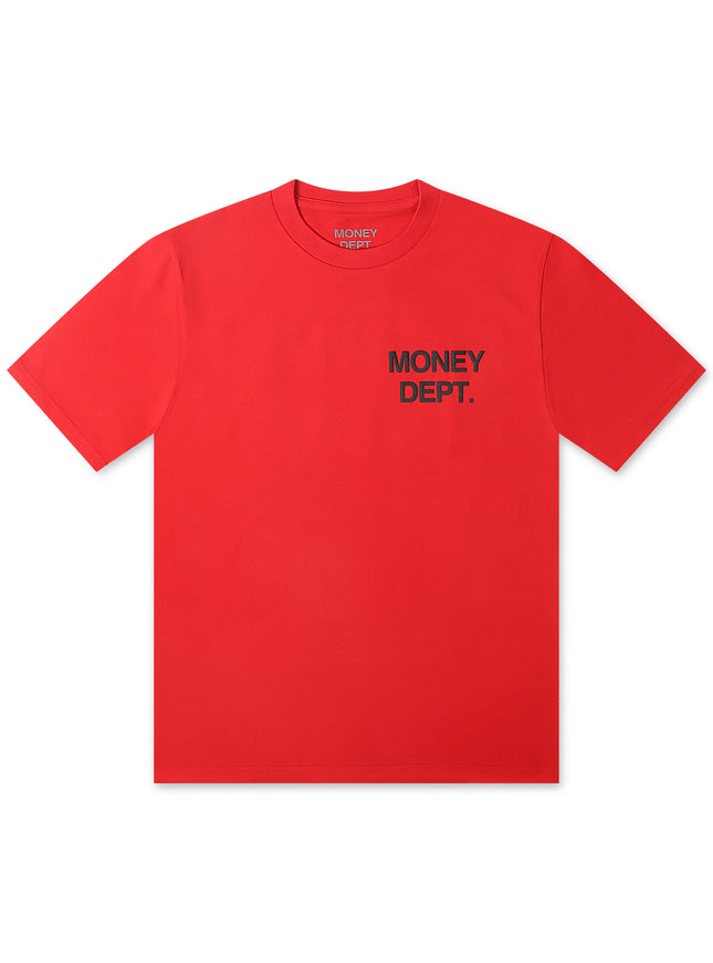 Money Dept. Los Angeles Puff Print Tee - Red/Black