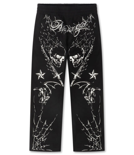 Revenge Tattoo Sweatpants - Black/Silver