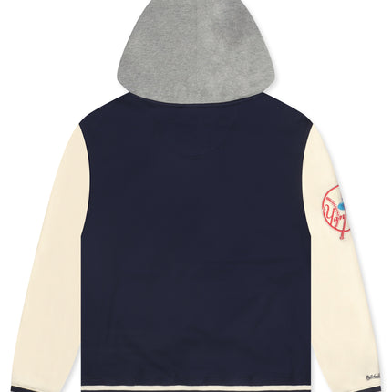 Mitchell & Ness Yankees Courtside Fleece Jacket - Navy