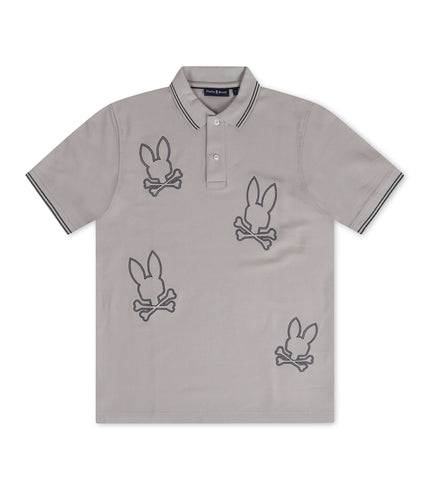 Psycho Bunny Milton Pique Polo - Oyster