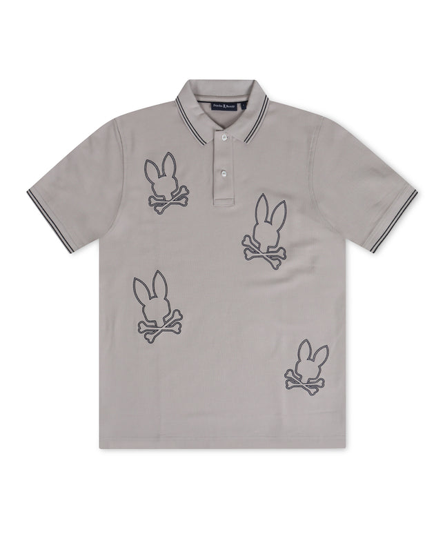 Polo de piqué Milton de Psycho Bunny - Oyster