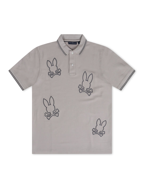 Psycho Bunny Milton Pique Polo - Oyster