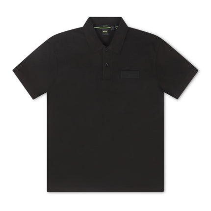 Boss Green Paddy Structure Polo - Black