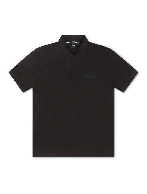 Boss Green Paddy Structure Polo - Black