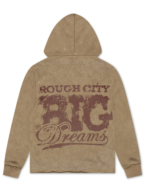 Bkys Synergy Cropped Hoodie - Khaki