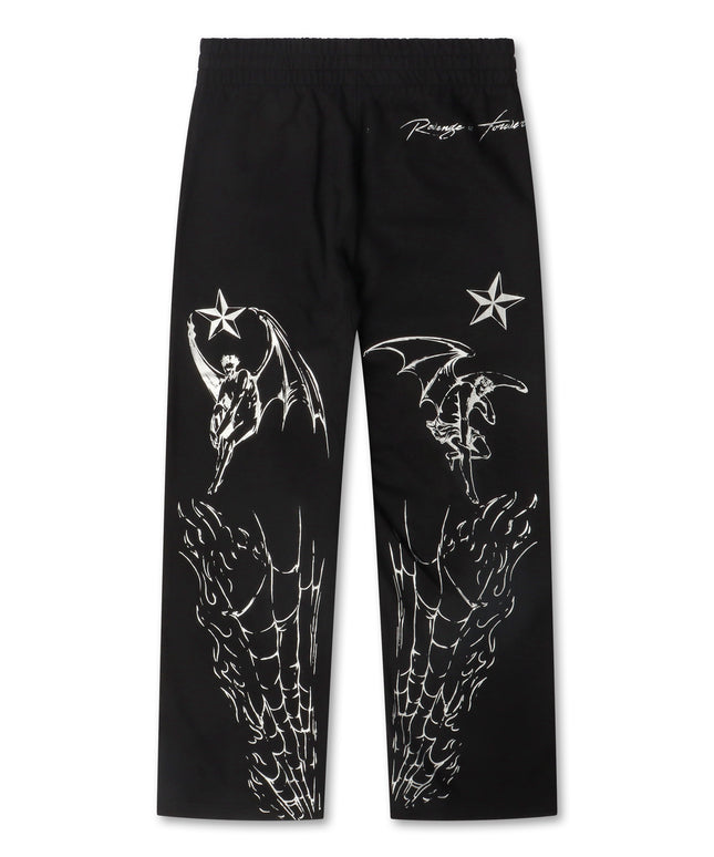 Revenge Tattoo Sweatpants - Black/Silver