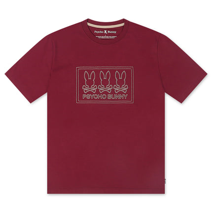 Psycho Bunny Tacoma Graphic Tee - Crimson